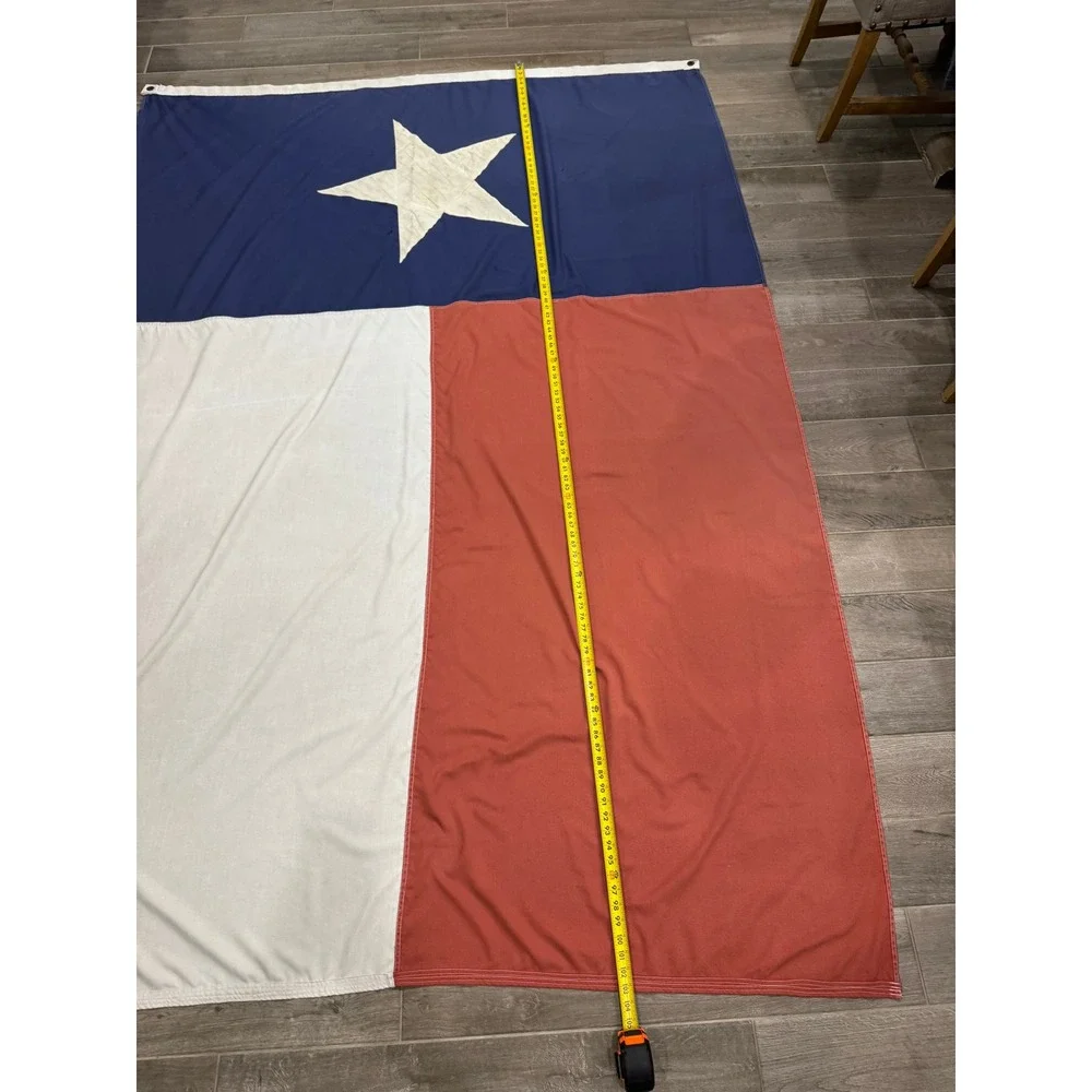 Vintage Texas State Flag Capitol Flag Company Austin TX 72x102 Large Outdoor